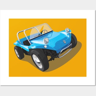 Beach Buggy in Blue Posters and Art